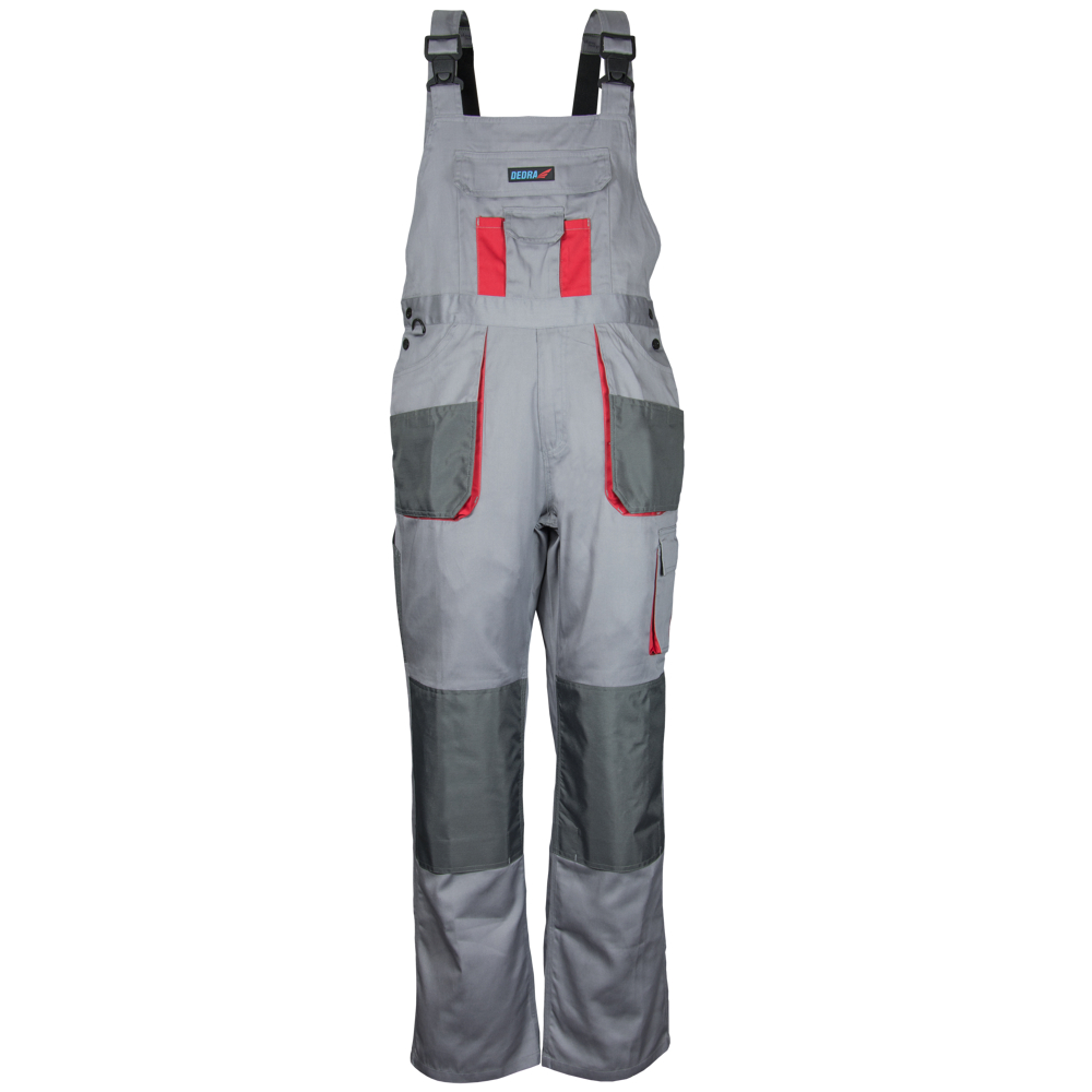 Kalhoty ochranné montérky velikost XXL/58, šedá, Comfort line, gramáž 190g/m2 DEDRA BH3SO-XXL