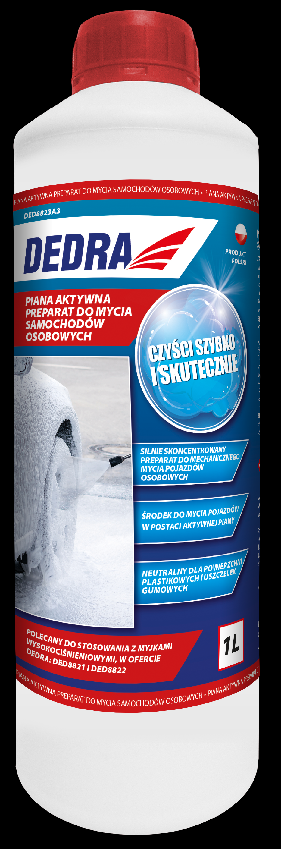 Aktivní pěna přípravek na mytí osobních automobilů 1L DEDRA DED8823A3