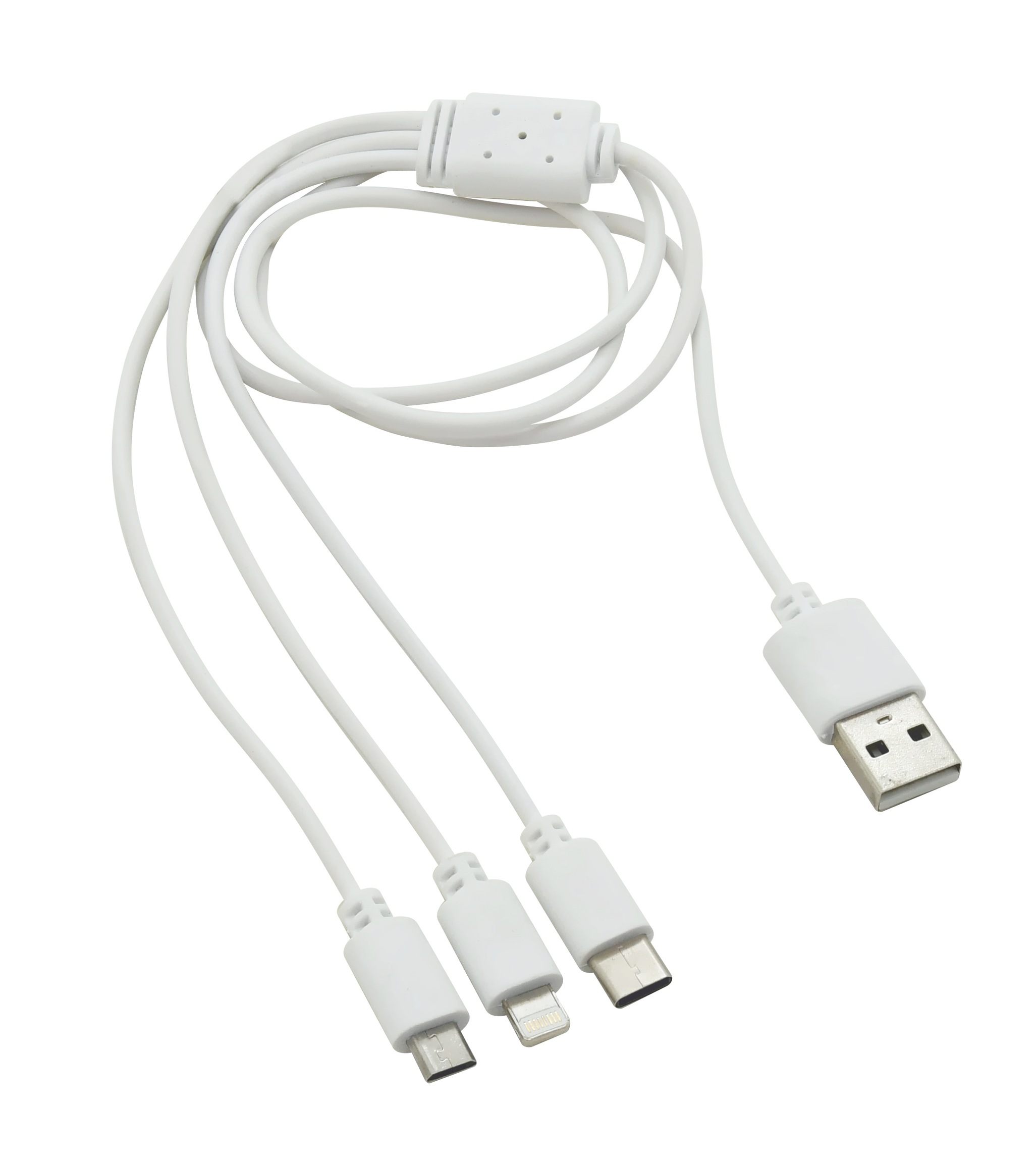Nabíjecí USB kabel 3in1 (micro USB, iPhone, USB C) Compass 07705