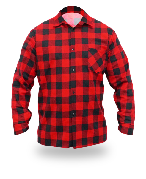 Flanelová košile červené, velikost XXL, 100% bavlna DEDRA BH51F1-XXL
