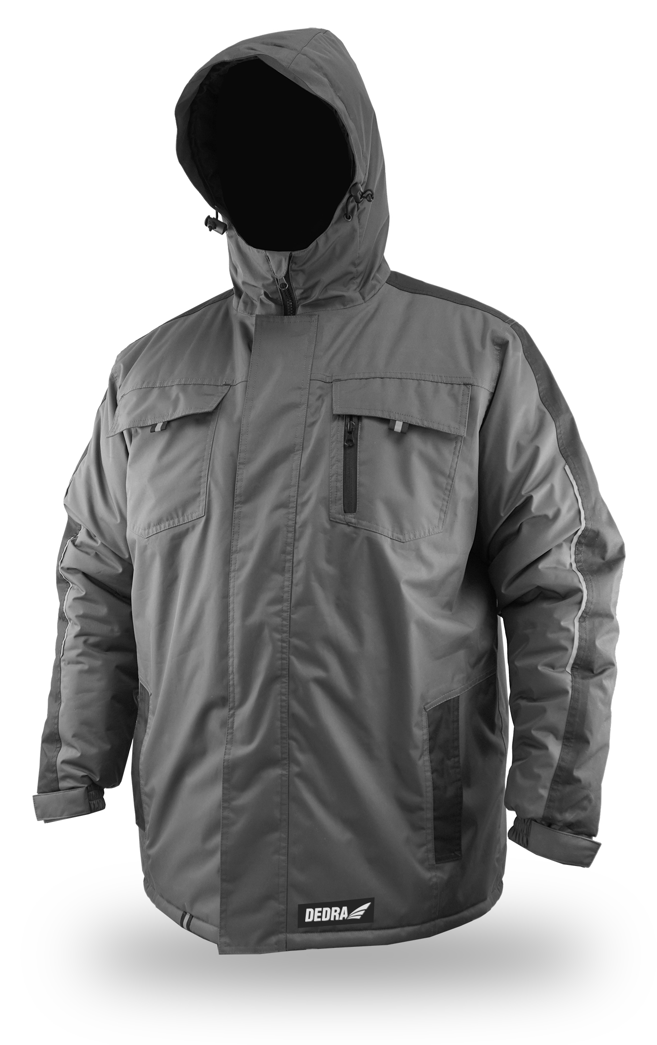 Zateplená zimní bunda s kapucí, velikost XL DEDRA BH71K2-XL + Dárek, servis bez starostí v hodnotě 300Kč