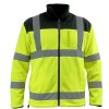 Reflexní flísová bunda 280 g/m2,vel. XL,žlutočerná DEDRA BH80P3-XL