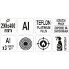 Pánev ALU na ryby Teflon 400x290mm Yato Gastro YG-00155 + Dárek, servis bez starostí v hodnotě 300Kč