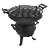 Gril na dřevěné uhlí litinový BRINDISI 35cm Cattara 13035