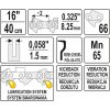 Řetěz pro motorovou pilu 16" 0,325" Yato YT-84942
