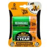 JCB RTU NiMH D/R20, 4000mAh, přednabitá baterie, blistr 2 ks