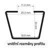 Střešní nosič SCALA zámek černý DIH Diheng 02331
