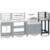 Modul rohový TORINO 3 pro venkovní kuchyň 47x47x123cm Cattara 14127