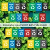 Tašky na tříděný odpad SORT EASY 4 CARTON, 30x30x40cm, 4x36l, 4ks