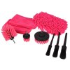 Multifunkční sada nástrojů pro čištění a mytí auta CAR DETAILING PINK 9, 9ks