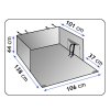 Přepravní kryt pro psa do kufru DEXTER SIXTOL SIXTOL KEG5-3212-244-4010