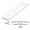 Polykarbonátový H-profil 10 mm 3m PK118-202
