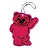 Přívěšek reflexní BEAR - fialový Compass 01725