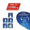 Hever hydraulický 12 t TÜV, GS, CE Compass 09212 + Dárek, servis bez starostí v hodnotě 300Kč