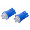 Žárovka 4LED 12V T10 modrá 2ks Compass 33712