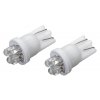 Žárovka 4LED 12V T10 bílá 2ks Compass 33714
