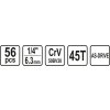 Gola sada 1/4"56 ks Sthor TO-58643