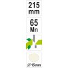 Nůžky zahradnické 205mm (průměr do 15mm) šikmý stříh Flo TO-99203