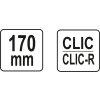 Kleště na spony hadicové 170mm Yato YT-06475