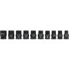 Sada nástavců 1/2"rázové šestihranné 10 ks 10-22 mm CrMo