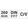 Klíč nastavitelný 200 mm CrV Yato YT-2171