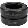 Náhradní čelisti k lisovacím kleštím YT-21735 typ U 25mm Yato YT-21742