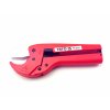 Instalatérské nůžky na dělení plastových trubek s kapacitou do průměru 42mm.<br><br>• Nůžky na plastové trubky do průměru 42mm Yato<br><br>• Robustní konstrukce ze slitiny hliníku<br>• Postupný přenos síly přes rohatkový mechanizmus<br>• Břit z nerezové oceli 8Cr13<br>• Tvrzený na tvrdost HRC54<br>• Pro plastové materiály PVC / PP / PU / PE a podobné<br>