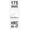 Kleště konektorové 175mm, HRC 44-47, 0,2-6,00mm2 Yato YT-2305 + Dárek, servis bez starostí v hodnotě 300Kč