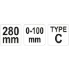 Kleště samosvorné upínací typu C 280 mm ( YT-2466 ) Yato YT-2466