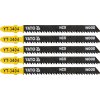 List pilový do přímočaré pily 100 mm na dřevo TPI10 5 ks Yato YT-3404