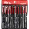 Sada pilníků jehlových diamantových 3 x 140 mm 10 ks 25 mm Yato YT-6145