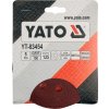 Brusný papír 125 mm P100 s otvory 5 ks suchý zip Yato YT-83454