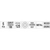 Brusný papír 125 mm P100 s otvory 5 ks suchý zip Yato YT-83454