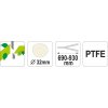 Nůžky na větve teleskop. 690-930mm (průměr 32mm) šikmý stříh Yato YT-8841
