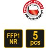 Maska protiprašná typ CFY3S sada 5ks Vorel TO-74542