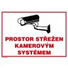 Prostor střežen kamerovým systémem 210x297mm - plastová tabulka MAGG 120088