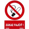 SK - Zákaz fajčiť! 210x297mm - plastová tabulka