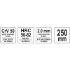Kleště štípací čelní 250 mm Yato YT-2056