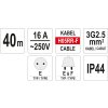 Prodlužovák elektrický 40 m Yato YT-8102 + Dárek, servis bez starostí v hodnotě 300Kč