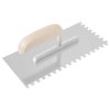 Hladítko nerezové 270x130 mm zub 12mm - dřevěná rukojeť MAGG 080110