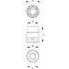 Nástavec 1" rázový šestihranný 29 mm CrMo Yato YT-1185