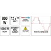 Měnič napětí 12/230V 800W Yato YT-81491 + Dárek, servis bez starostí v hodnotě 300Kč
