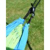 Houpací síť NYLON 275x137cm zeleno-modrá Cattara 13566