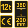 Zvedák hydraulický pístový 12t Vorel TO-80062 + Dárek, servis bez starostí v hodnotě 300Kč
