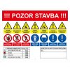 Pozor stavba - plachta 800x600mm MAGG 120262