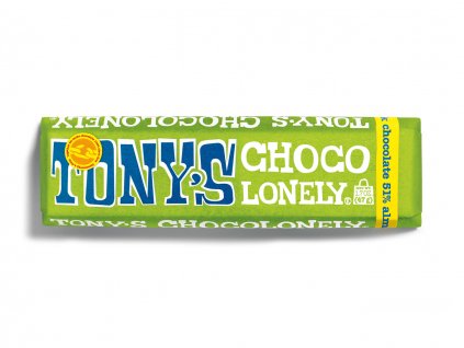 Tony’s Chocolonely – hořká čokoláda, mandle a mořská sůl, 47 gramů
