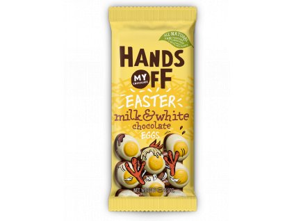 Hands off my chocolate – The Egg Bar, mléčná a bílá čokoláda, 100 gramů