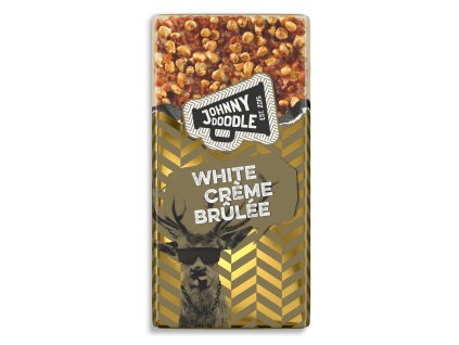 Johnny Doodle - bílá čokoláda, crème brûlée, 150 gramů