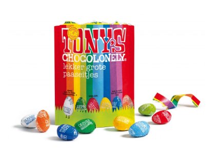 Tony’s Chocolonely – mix čokolád - vejce, pytlík 255 gramů