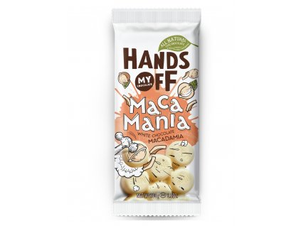 Hands off my chocolate – bílá čokoláda, macadamiové ořechy, 100 gramů